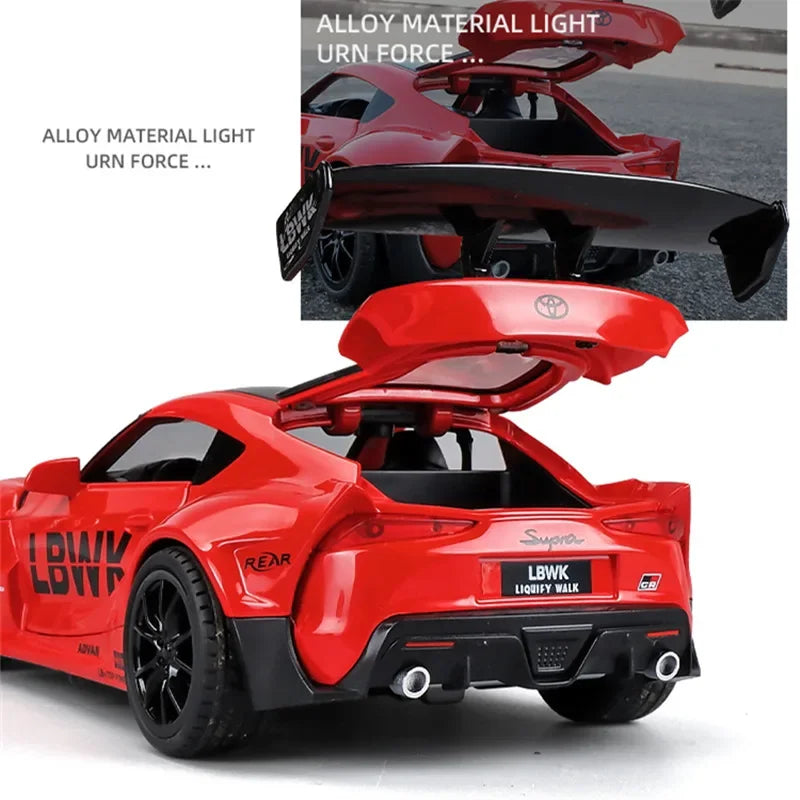 Supra Speedster: 1:24 Toyota Supra Alloy Racing Car Model