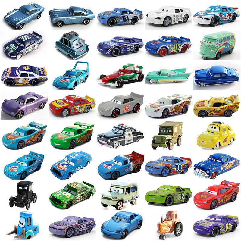 Ensemble de Voitures Miniatures Disney Pixar Cars - Collection Lightning McQueen et Mack