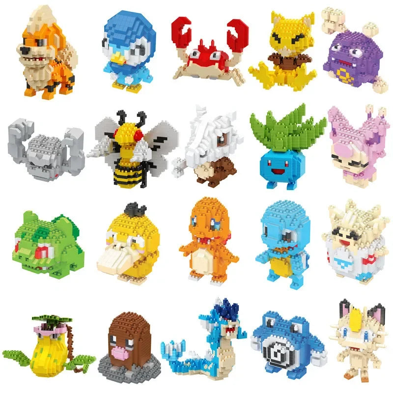 Anime Mini Building Block Set: DIY Pokémon Collection