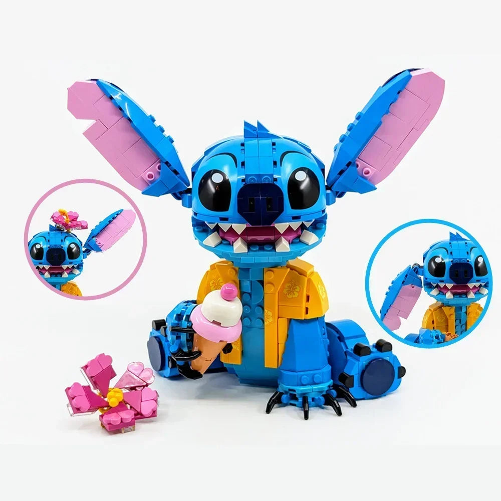Cute Cartoon Stitch Building Block Set for Decoration and Play