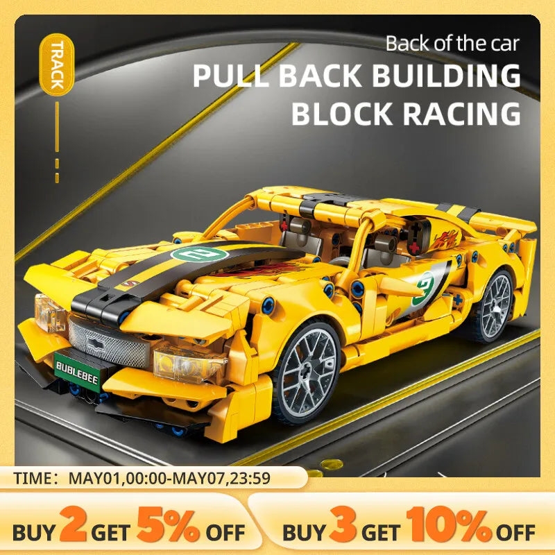City Speed Car Building Blocks Set - 451PCS Luxury Auto Racing Vehicle