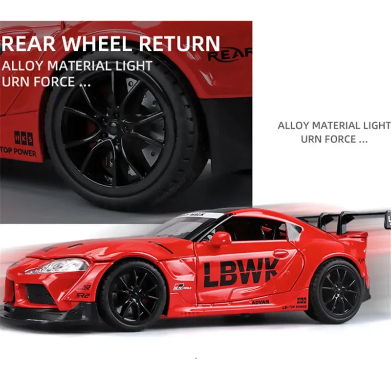 Supra Speedster: 1:24 Toyota Supra Alloy Racing Car Model