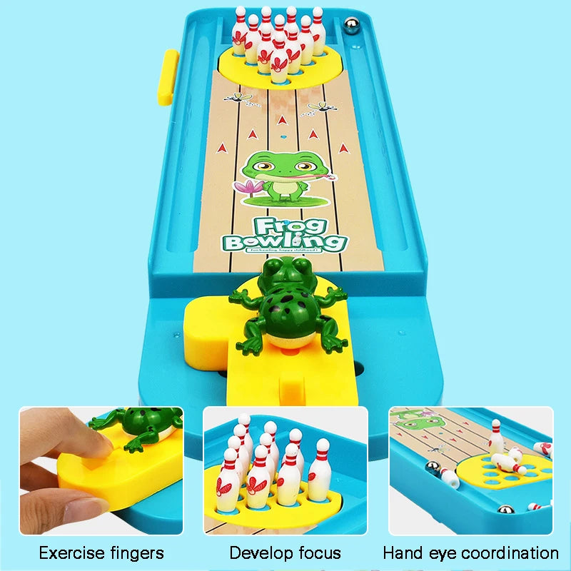 Mini Desktop Bowling Game Toy - Parent-Child Interactive Table Sports Game