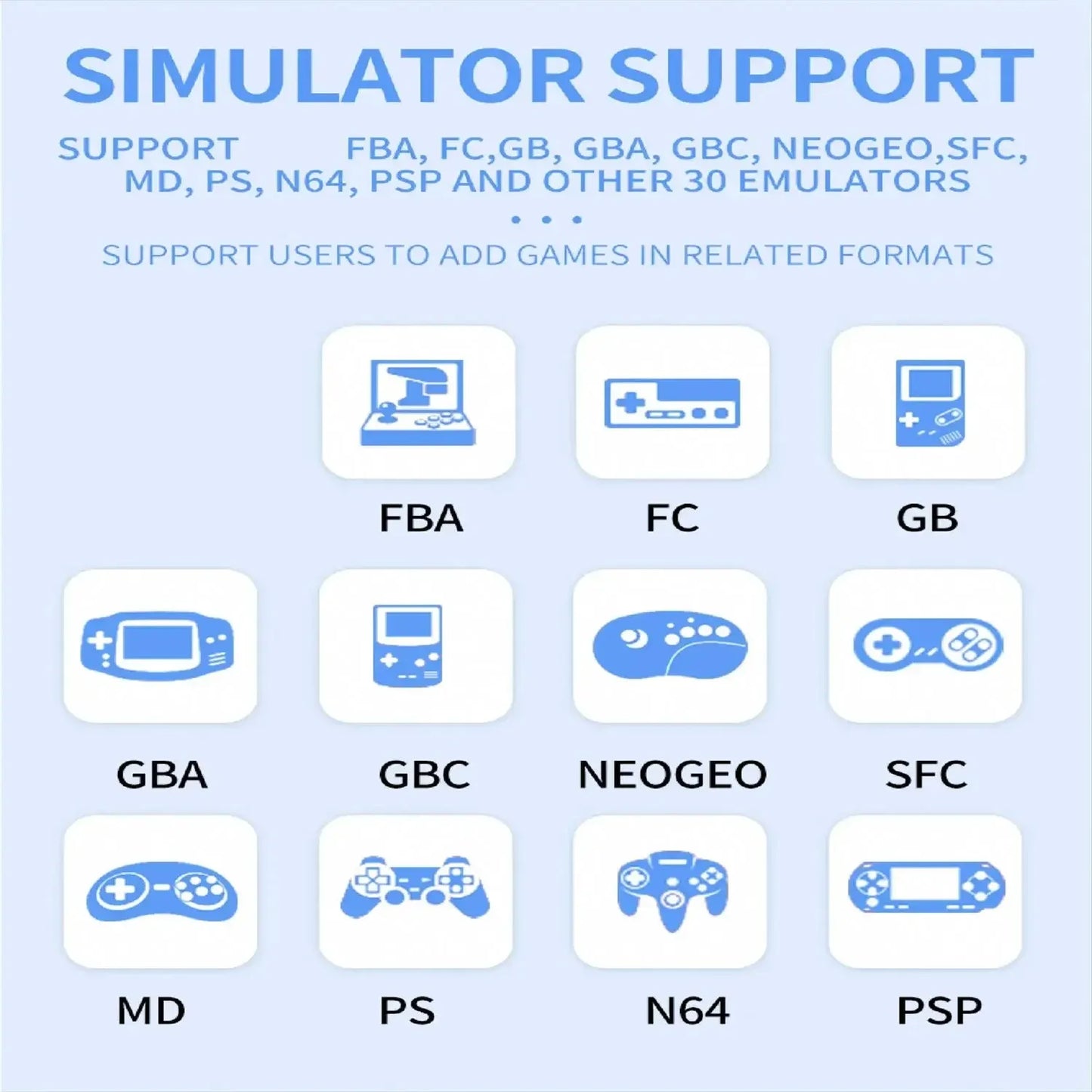 POWKIDDY X55 5.5INCH IPS Screen Portable Handheld Game Console RK3566 Linux Open-Source Retro Video Game 512G PSP Gift