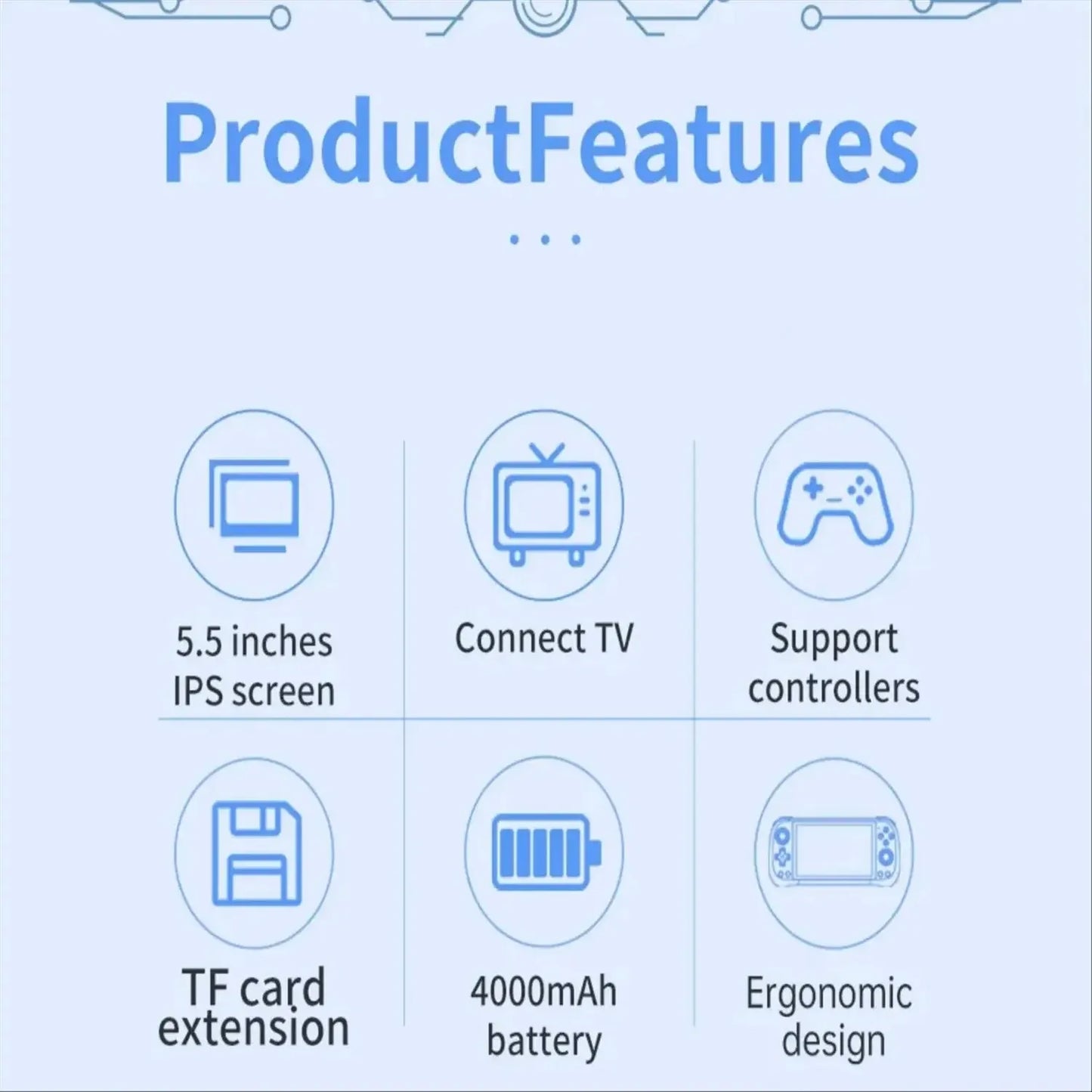 POWKIDDY X55 5.5INCH IPS Screen Portable Handheld Game Console RK3566 Linux Open-Source Retro Video Game 512G PSP Gift