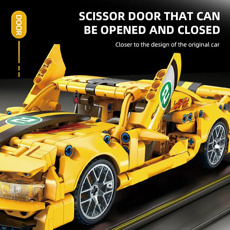 City Speed Car Building Blocks Set - 451PCS Luxury Auto Racing Vehicle