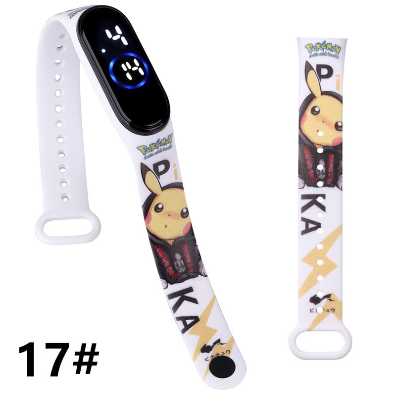 Montre digitale blanche - Pikachu