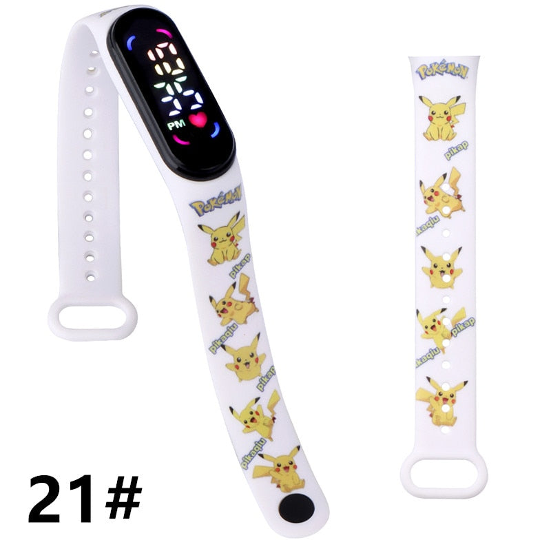 Montre digitale blanche - Pikachu