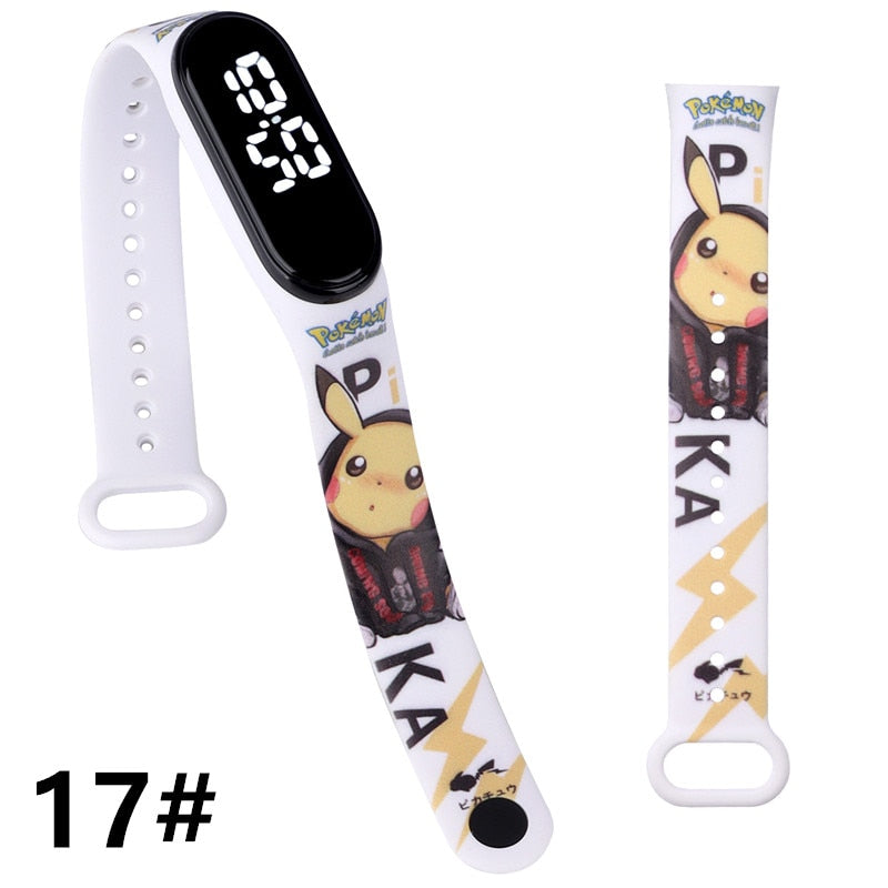 Montre digitale blanche - Pikachu