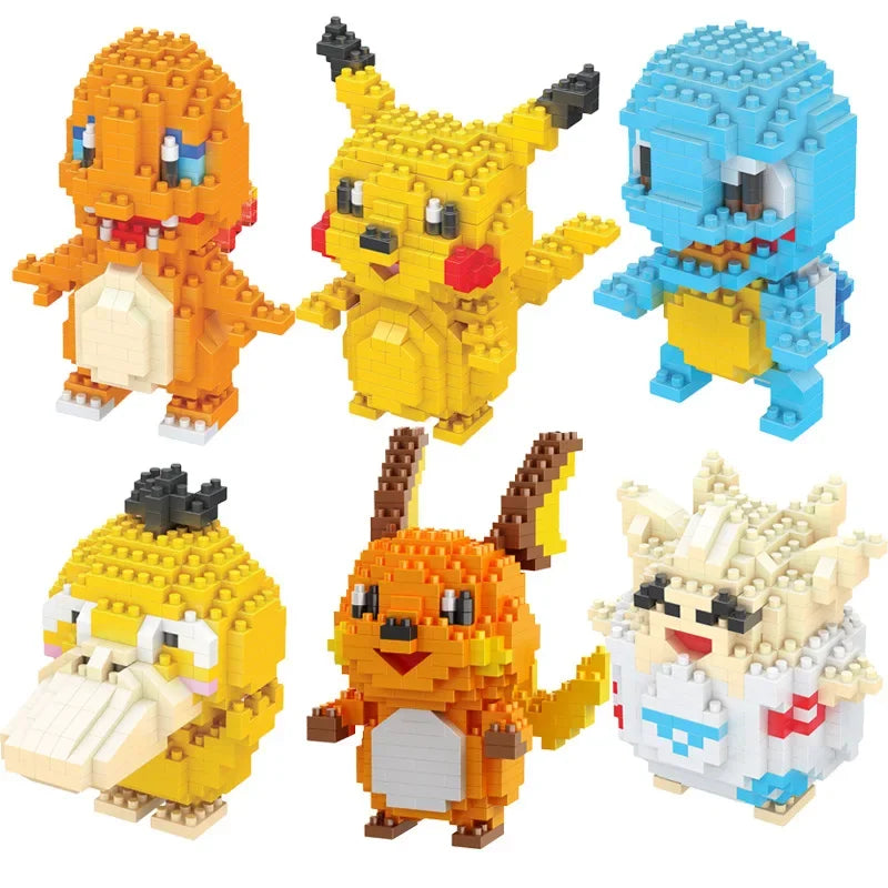 Anime Mini Building Block Set: DIY Pokémon Collection