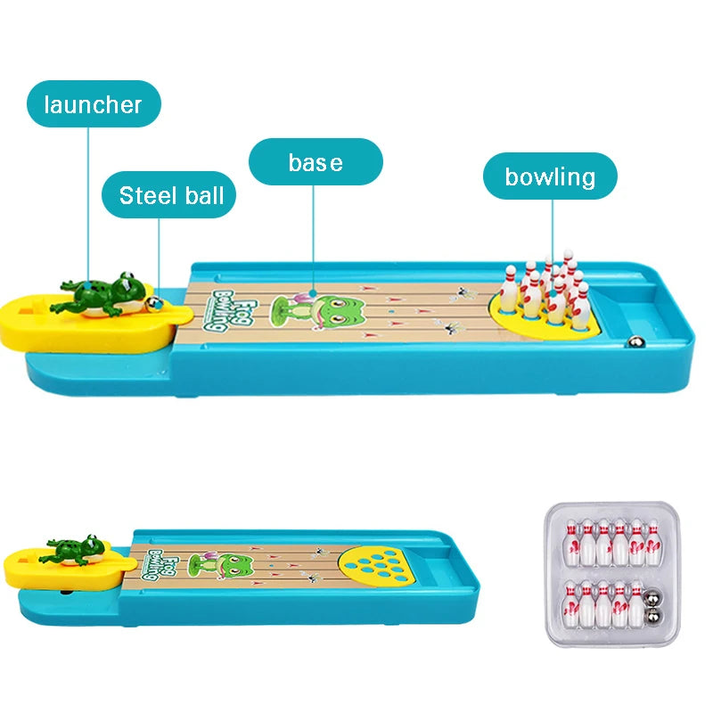 Mini Desktop Bowling Game Toy - Parent-Child Interactive Table Sports Game