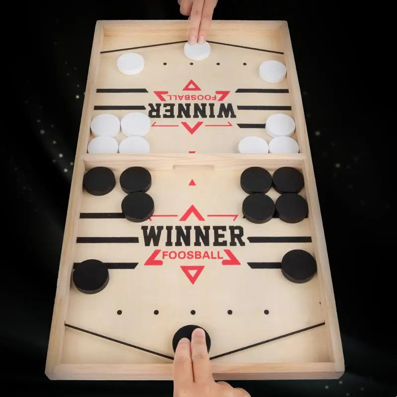 Fast Sling Puck Board Game - Foosball Winner Games Table Hockey Catapult Chess