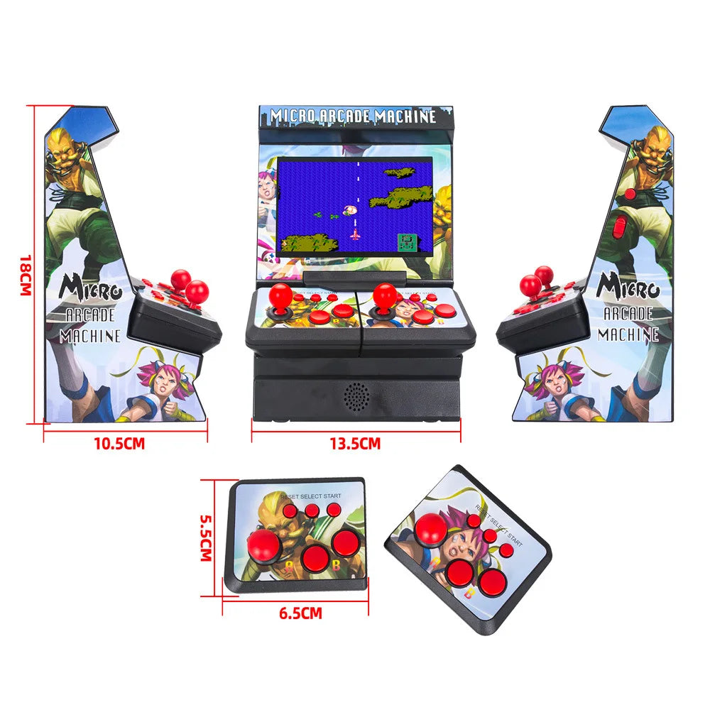 4.3inch TFT Portable Mini Retro Classic Wireless Handheld Game Console Micro Arcade Station Built-in 300 Games TV Output