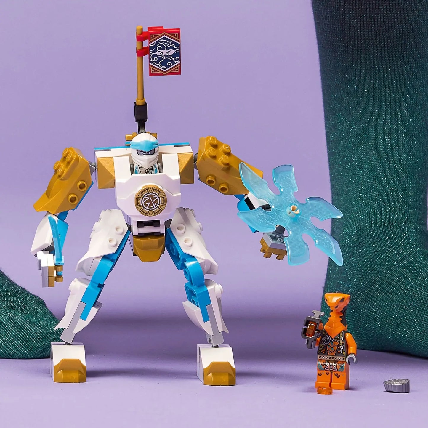 LEGO NINJAGO Zane's Power Up Mech EVO Action Figure Set