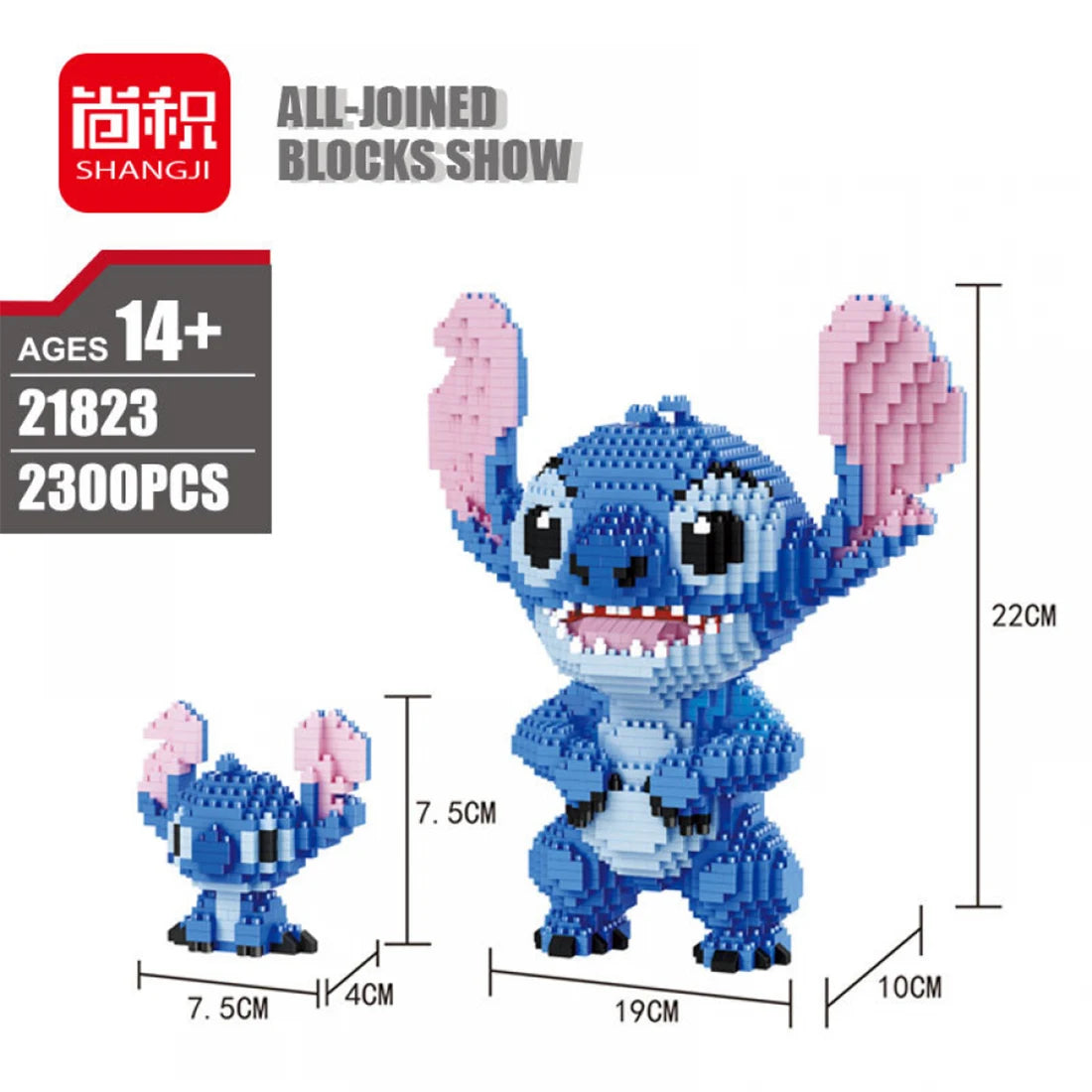 Mini Bricks Toys Stitch Diamond Building Block Set 2300+ Pieces