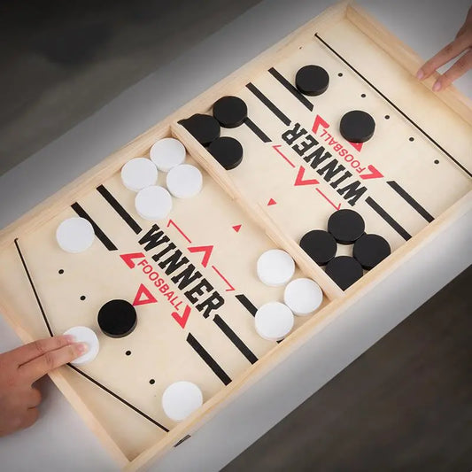 Fast Sling Puck Board Game - Foosball Winner Games Table Hockey Catapult Chess