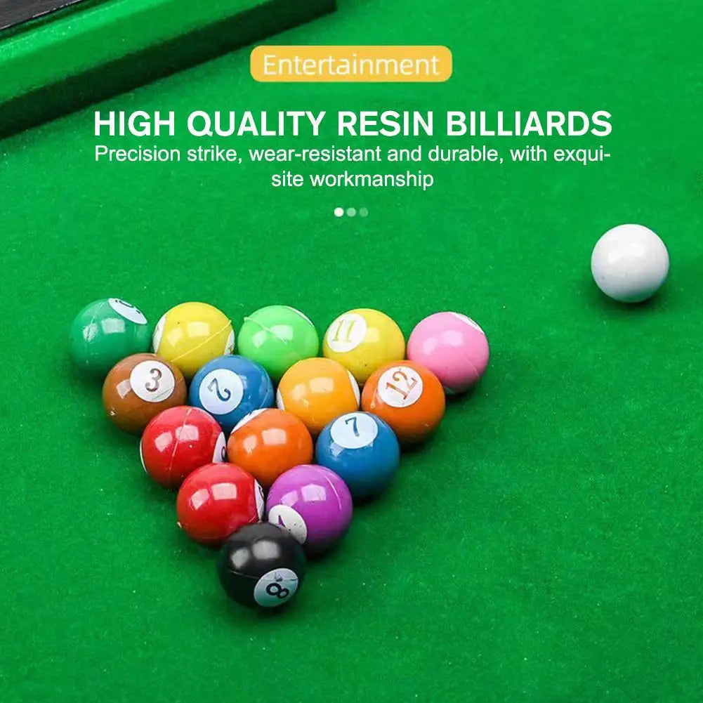 Mini Desktop Pool Table - Compact Snooker Game for Home and Office
