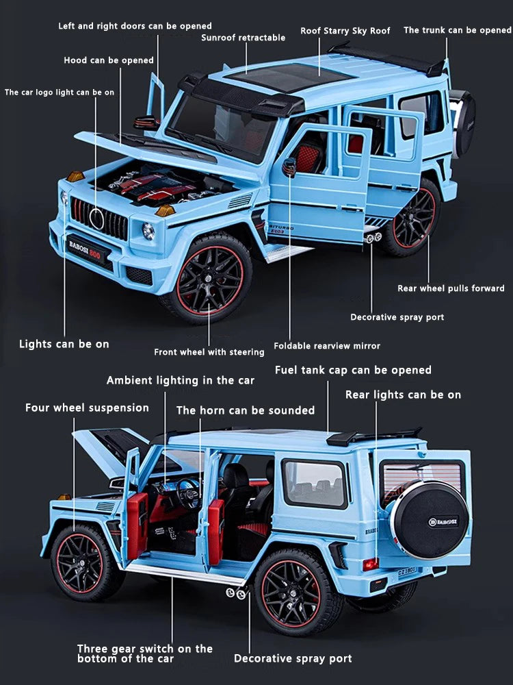 Ultimate G800 Off-Road SUV: 1:18 Scale Benz Alloy Model Car
