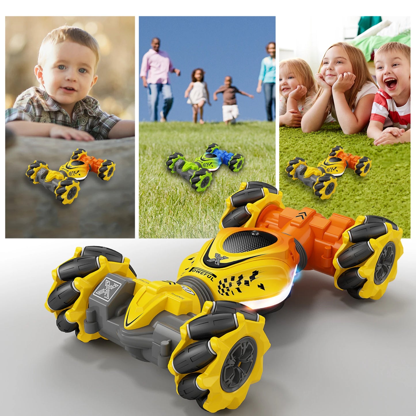 TurboTwist Stunt Racer: 4WD RC Car with Gesture Control