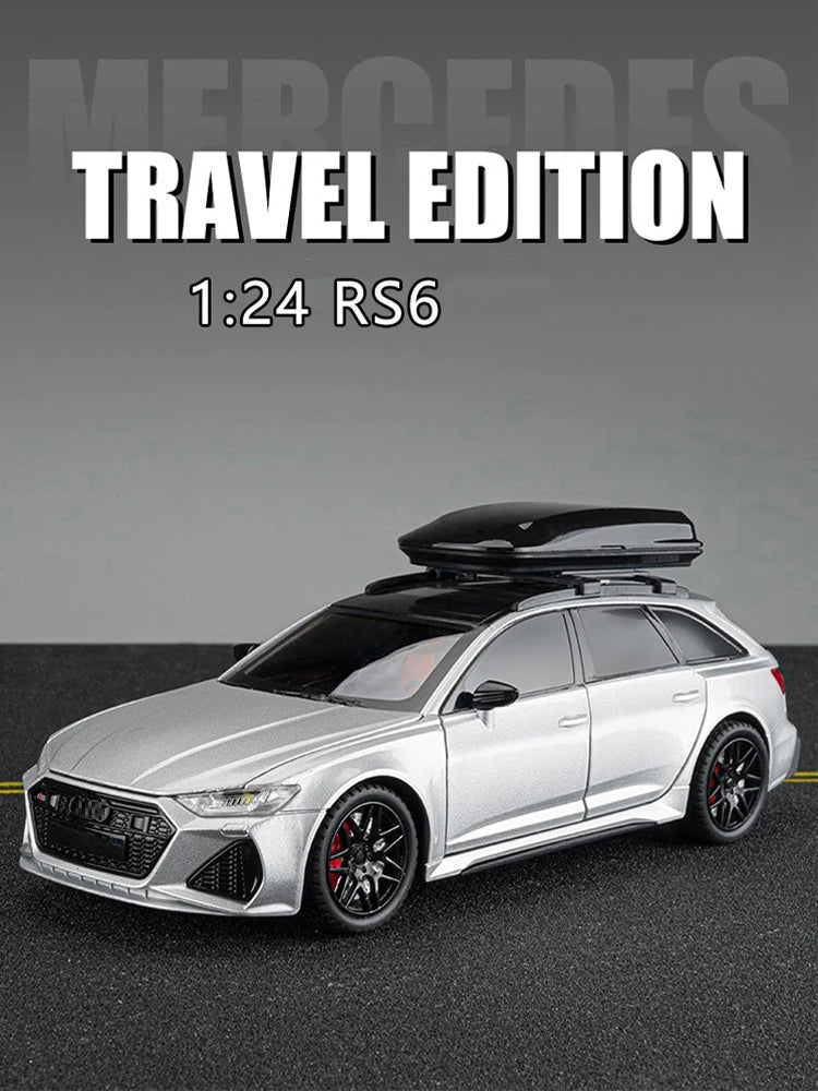 AUDI RS6 Adventure Wagon: 1:24 Scale Alloy Model Car with Sound and Light