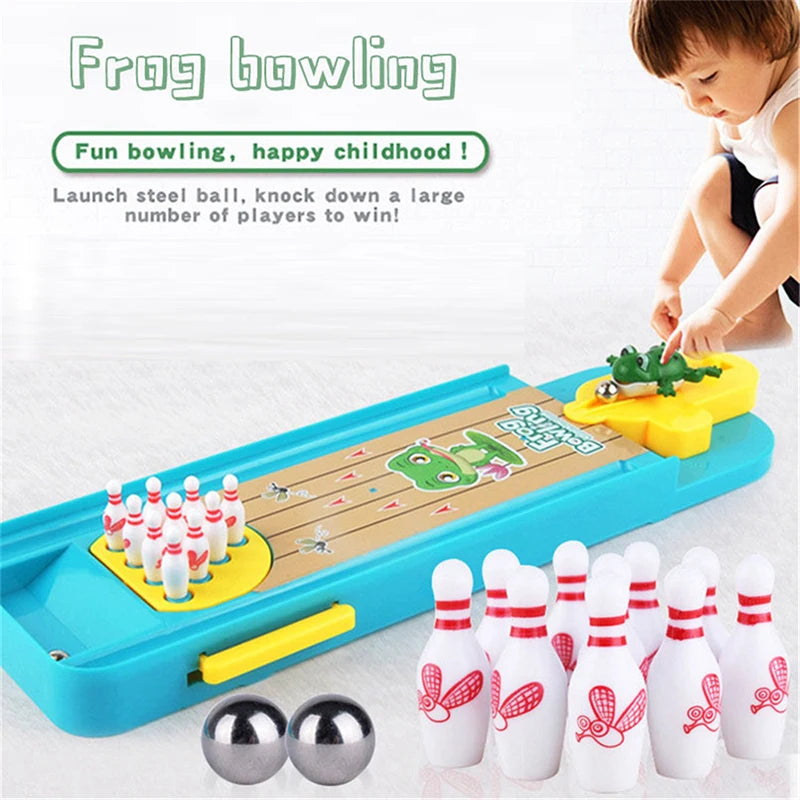 Mini Desktop Bowling Game Toy - Parent-Child Interactive Table Sports Game