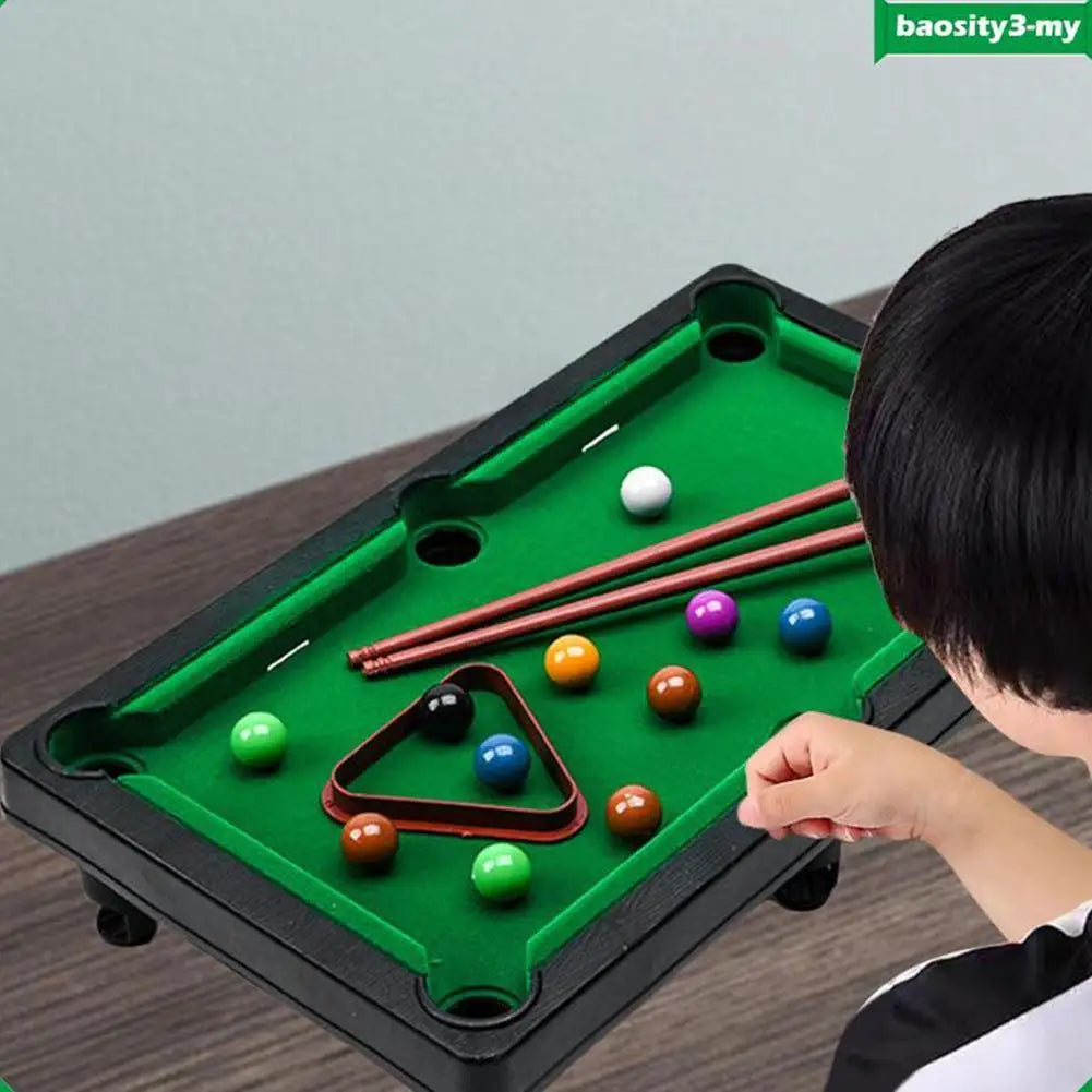 Mini Desktop Pool Table - Compact Snooker Game for Home and Office