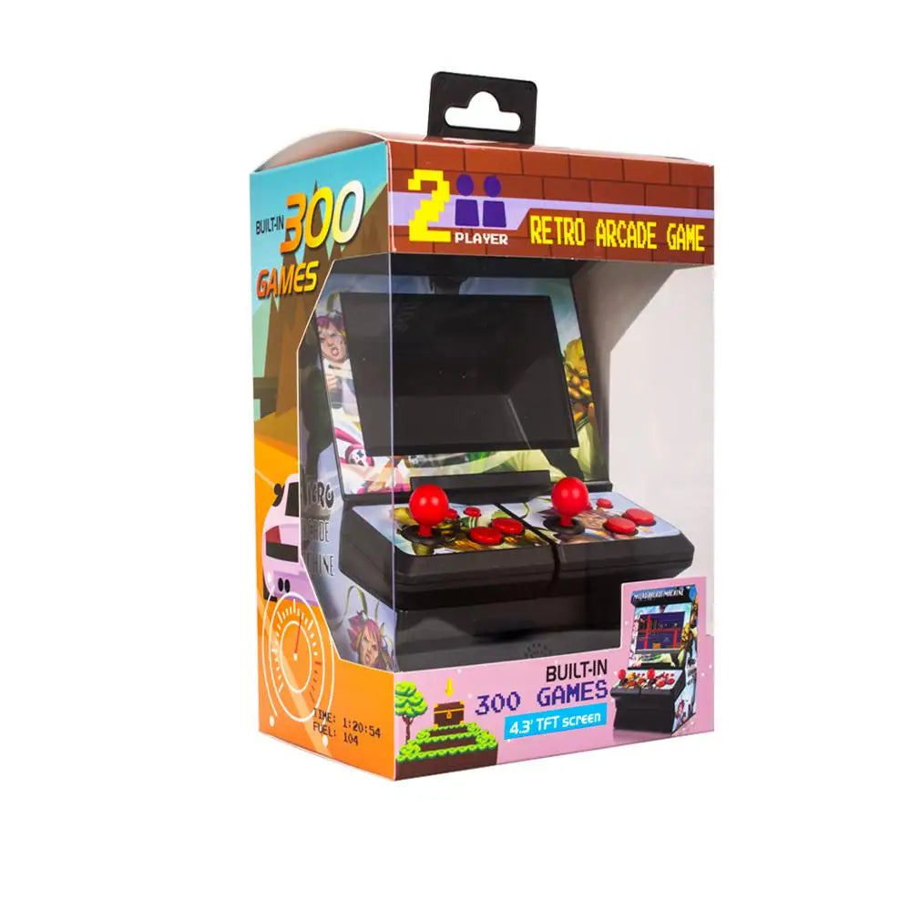 4.3inch TFT Portable Mini Retro Classic Wireless Handheld Game Console Micro Arcade Station Built-in 300 Games TV Output
