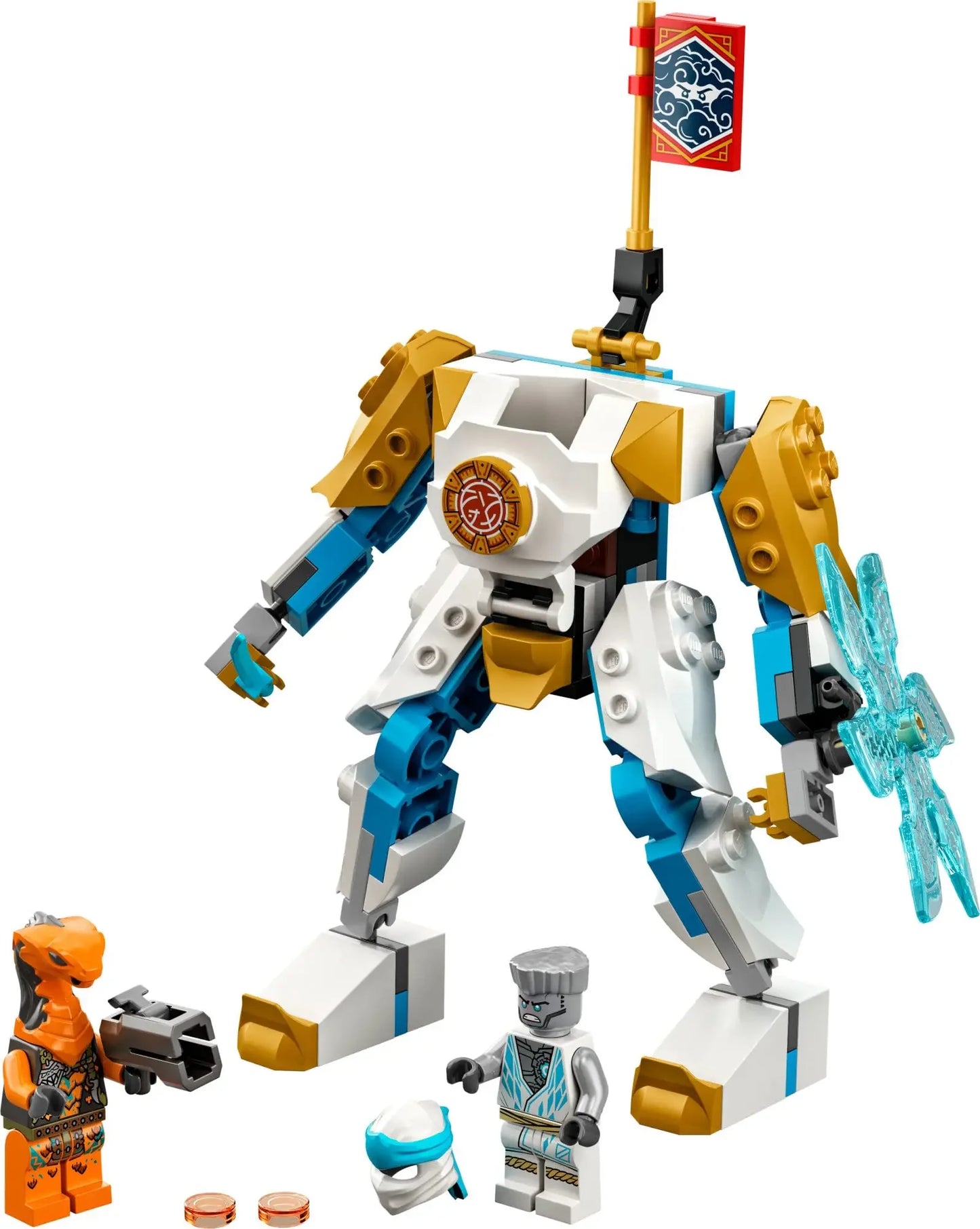 LEGO NINJAGO Zane's Power Up Mech EVO Action Figure Set
