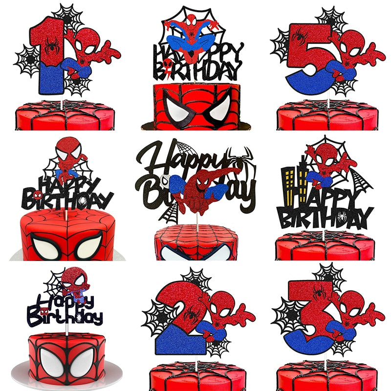 CAKE TOPPER ANNIVERSAIRE SPIDERMAN